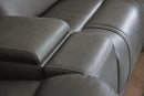 5Z - Pittson Power Reclining Sectional Loveseat with Console - Furniture Queen (GA)*