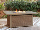 Laguna Heights Outdoor Fire Pit Table - Furniture Queen (GA)*