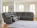 5Z - Pittson Power Reclining Sectional - Furniture Queen (GA)*