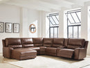 DeepWakes Power Reclining Sectional with Chaise - Furniture Queen (GA)*