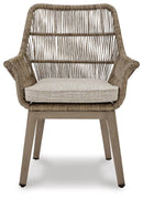 Beach Front Arm Chair with Cushion (Set of 2) - Furniture Queen (GA)*