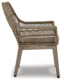 Beach Front Arm Chair with Cushion (Set of 2) - Furniture Queen (GA)*