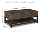 Johurst Coffee Table with Lift Top - Furniture Queen (GA)*