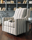 Kambria Swivel Glider Accent Chair - Furniture Queen (GA)*