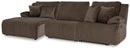 Top Tier Reclining Sofa Chaise Sectional - Furniture Queen (GA)*