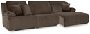 Top Tier Reclining Sofa Chaise Sectional - Furniture Queen (GA)*