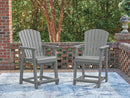 Sanctuary Beach Outdoor Counter Height Bar Stool (Set of 2) - Furniture Queen (GA)*