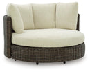 Kimora Outdoor Swivel Lounge Chair with Cushion - Furniture Queen (GA)*