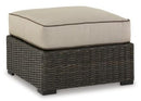Coastline Bay Outdoor Ottoman with Cushion - Furniture Queen (GA)*
