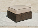 Coastline Bay Outdoor Ottoman with Cushion - Furniture Queen (GA)*