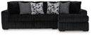 Midnight-Madness Sectional Sofa with Chaise
