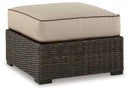Coastline Bay Outdoor Ottoman with Cushion - Furniture Queen (GA)*