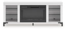 Brollevi 60" TV Stand with Electric Fireplace