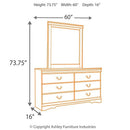 Huey Vineyard Dresser and Mirror - Furniture Queen (GA)*