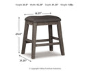 Caitbrook Counter Height Upholstered Bar Stool - Furniture Queen (GA)*