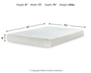 Chime 8 Inch Memory Foam Mattress in a Box - Furniture Queen (GA)*
