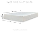 Chime 12 Inch Memory Foam Mattress in a Box - Furniture Queen (GA)*