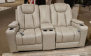 Elevate Edges Glider Reclining Loveseat with Console - Furniture Queen (GA)*