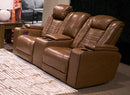 Gruaro Power Reclining Loveseat with Console - Furniture Queen (GA)*