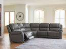 5Z - Pittson Power Reclining Sectional - Furniture Queen (GA)*