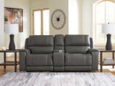 5Z - Pittson Power Reclining Sectional Loveseat with Console - Furniture Queen (GA)*