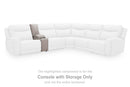 Gravier Power Reclining Sectional with Storage Console - Furniture Queen (GA)*