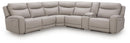 Gravier Power Reclining Sectional with Storage Console - Furniture Queen (GA)*