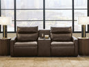 ModZ Power Reclining Sectional Loveseat with Audio Console - Furniture Queen (GA)*