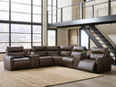 ModZ Power Reclining Sectional with Audio Consoles - Furniture Queen (GA)*