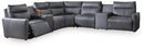 ModZ Power Reclining Sectional with Audio Consoles - Furniture Queen (GA)*
