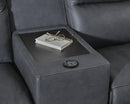 ModZ Power Reclining Sectional with Audio Console - Furniture Queen (GA)*