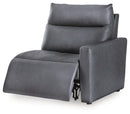 ModZ Power Reclining Sectional Loveseat with Audio Console - Furniture Queen (GA)*