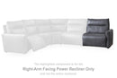 ModZ Power Reclining Sectional Loveseat with Audio Console - Furniture Queen (GA)*
