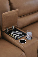 DeepWakes Reclining Sectional with Storage Console - Furniture Queen (GA)*