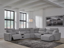 Modmax Power Reclining Sectional with Chaise - Furniture Queen (GA)*