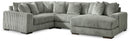 Lindyn Sectional with Chaise - Furniture Queen (GA)*
