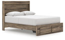 Elbrim Panel Storage Bed - Furniture Queen (GA)*
