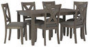 Caitbrook Dining Table and Chairs (Set of 7)