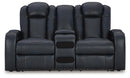 Fyne-Dyme Power Reclining Loveseat with Console