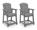 Sanctuary Beach Outdoor Counter Height Bar Stool (Set of 2) - Furniture Queen (GA)*