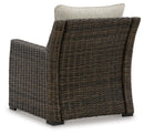Brook Ranch Outdoor Lounge Chair with Cushion - Furniture Queen (GA)*
