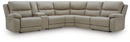 Narwhal Place Reclining Sectional with Storage Console - Furniture Queen (GA)*