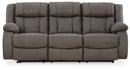 First Base Reclining Sofa - Furniture Queen (GA)*