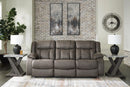 First Base Reclining Sofa - Furniture Queen (GA)*