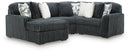 Midnight-Madness Sectional with Chaise - Furniture Queen (GA)*