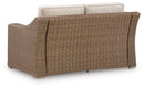 Laguna Heights Outdoor Loveseat with Cushion - Furniture Queen (GA)*