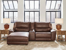 DeepWakes Power Reclining Sectional with Chaise - Furniture Queen (GA)*