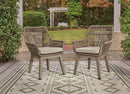 Beach Front Arm Chair with Cushion (Set of 2) - Furniture Queen (GA)*