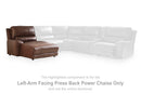 DeepWakes Power Reclining Sectional with Chaise - Furniture Queen (GA)*