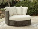 Kimora Outdoor Swivel Lounge Chair with Cushion - Furniture Queen (GA)*